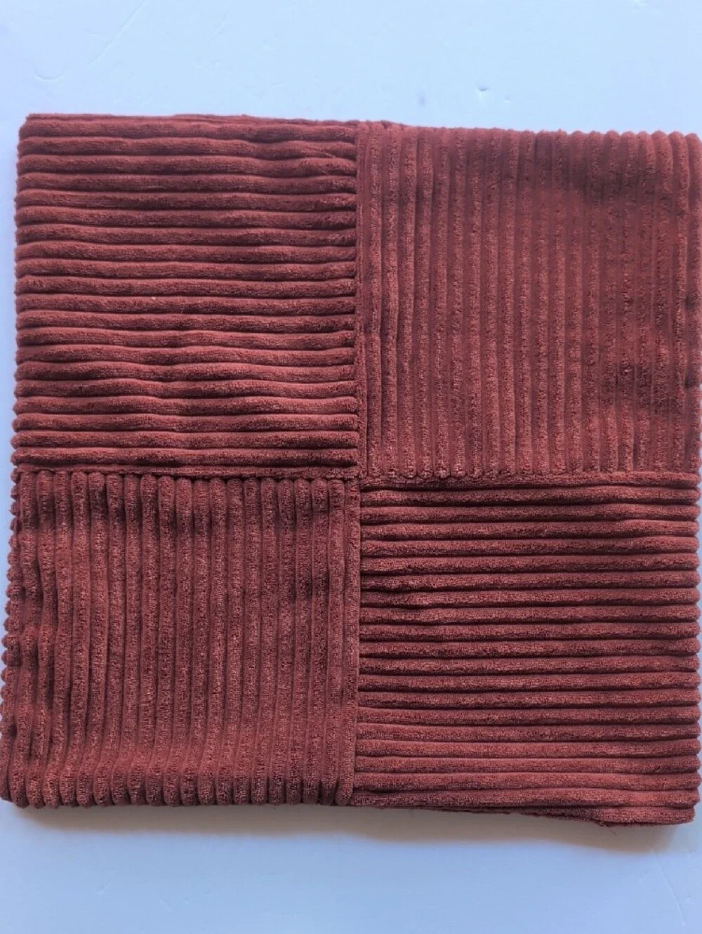 Set of 3 Velvet Accent Pillow Covers - Rust, Orange, Lime Green